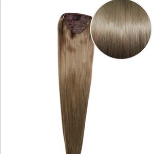 LIKE NEW BELLAMI PONYTAIL 180G 24" ASH BROWN (8)